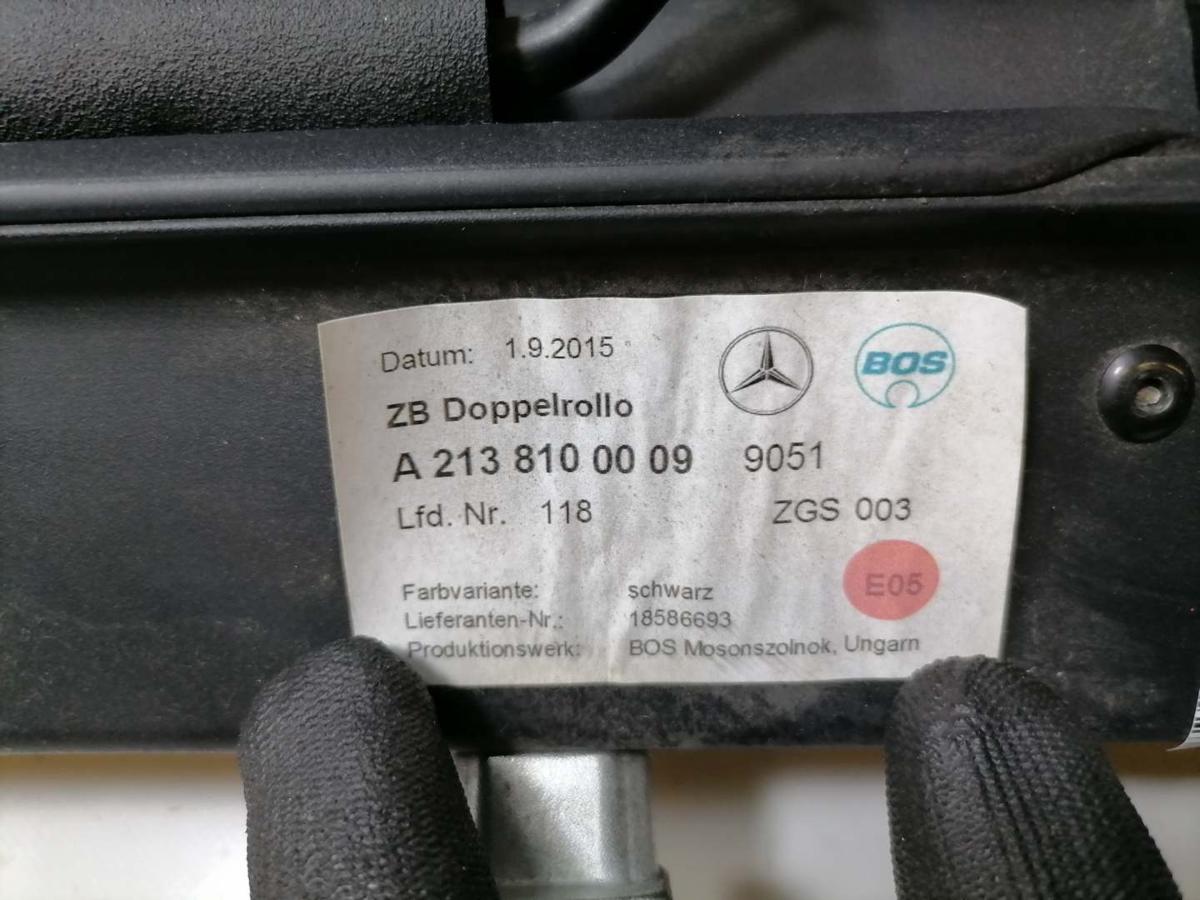 Mercedes E Klasse S213 original Laderaumrollo Abdeckung Kofferraum Kombi Bj.2017